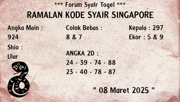 Prediksi Singapore