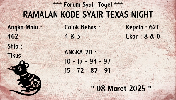 Prediksi Texas Night