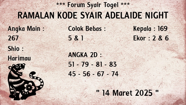 Prediksi Adelaide Night