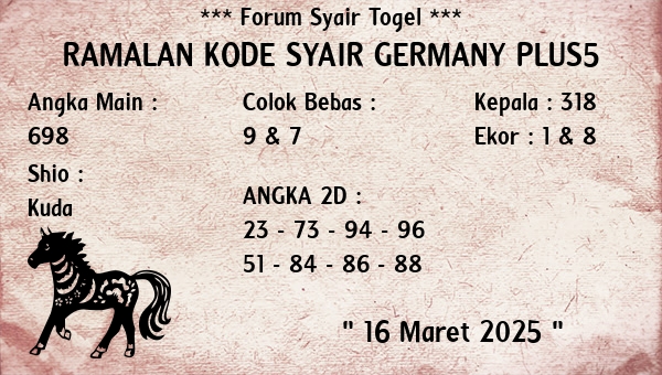 Prediksi Germany Plus5