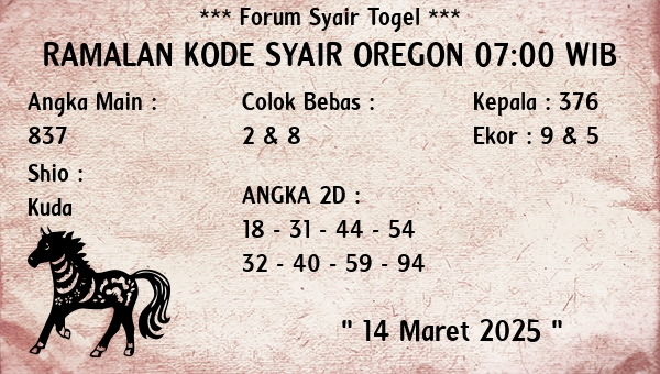 Prediksi Oregon 07:00 WIB