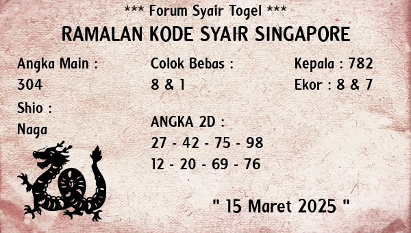 Prediksi Singapore