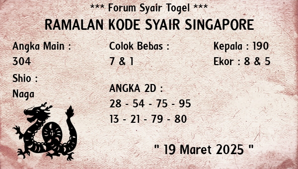 Prediksi Singapore