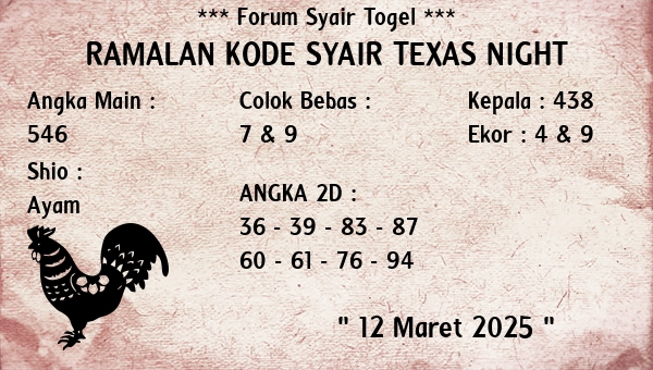 Prediksi Texas Night