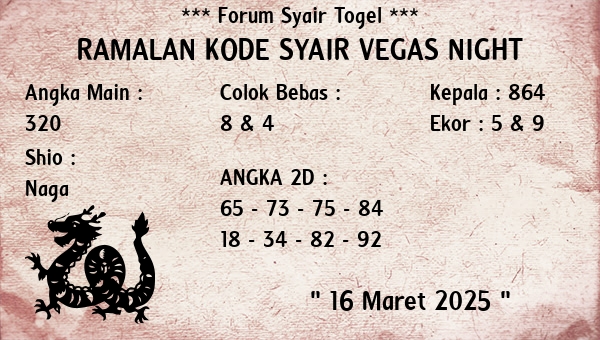 Prediksi Vegas Night